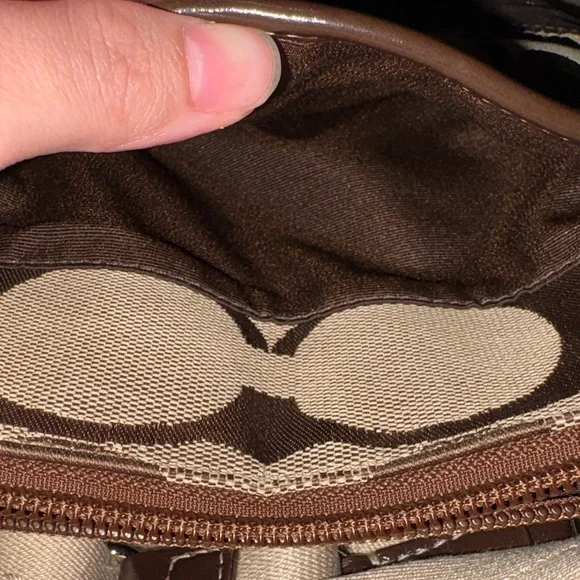 Coach Brown and Cream Crossbody Bag - Picture 10 of 11